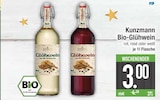 Bio-Glühwein rot von Kunzmann im aktuellen EDEKA Prospekt für 3,00 €