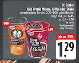 High Protein Coffee Drink Angebote von Dr. Oetker bei EDEKA Amberg für 1,29 €