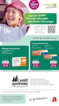 mea - meine apotheke Prospekt der KW 27 "Unsere Juli-Angebote" Aktueller mea - meine apotheke Prospekt "Unsere Juli-Angebote" Seite 1 von 4 Seiten