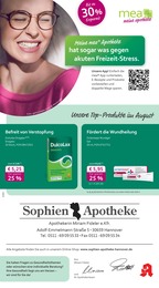 mea - meine apotheke Prospekt für Isernhagen mit 4 Seiten mea - meine apotheke Prospekt für Isernhagen: "Unsere August-Angebote", 4 Seiten, 01.08.2025 - 31.08.2025