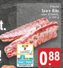 Frische Spare-Ribs vom Schwein Angebote bei E center Oberhausen für 0,88 €