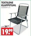 TEXTILENE KLAPPSTUHL im Angebot bei Wreesmann in Weimar TEXTILENE KLAPPSTUHL Angebote bei Wreesmann Weimar für 19,99 €