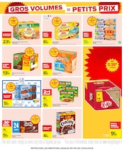 Promos Chocolat dans le catalogue "GROS VOLUMES = PETITS PRIX" de Carrefour Chocolat en promo dans le catalogue Carrefour à la page 25