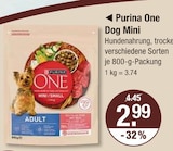 Dog Mini im V-Markt Prospekt Dog Mini von Purina One im aktuellen V-Markt Prospekt für 2,99 €