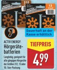 Hörgerätebatterien Größe 312 von Activ Energy für 4,99 € bei ALDI Nord im Angebot Hörgerätebatterien Größe 312 von Activ Energy im aktuellen ALDI Nord Prospekt