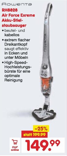 Akku-Stielstaubsauger bei Netto Marken-Discount in Hückelhoven Akku-Stielstaubsauger im Angebot bei Netto Marken-Discount Hückelhoven für 149,99 €