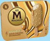 Bâtonnet glace double gold caramel billionaire x4 - MAGNUM en promo chez Intermarché Super Bâtonnet glace double gold caramel billionaire x4 - MAGNUM dans le catalogue Intermarché Super