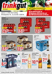 Wasser im Trinkgut Prospekt in Regensburg Aktueller Trinkgut Prospekt mit Wasser, "Aktuelle Angebote", Seite 1