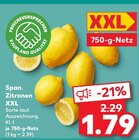 Span. Zitronen XXL Angebote bei Kaufland Rostock für 1,79 €