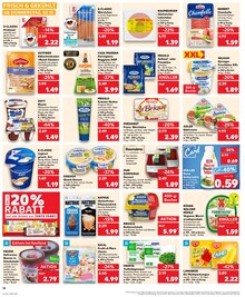 Milch im Kaufland Prospekt "Aktuelle Angebote" mit 34 Seiten (Erfurt)