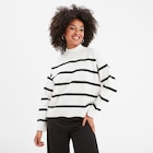 Pull col montant manches longues ecru femme à La Halle dans Puimisson