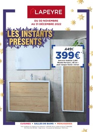 Catalogue Lapeyre avec 1 page de promos Prospectus Lapeyre, "Les instants présents", page, 30/11/2022 - 31/12/2022