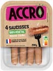 4 saucisses 100% végétal - ACCRO à 2,83 € dans le catalogue Intermarché