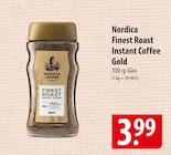 Nordica Coffee Finest Roast Instant Coffee Gold Angebote bei famila Nordost Kiel für 3,99 €