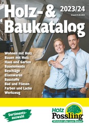Aktueller Holz Possling Baumarkt Prospekt in Berlin und Umgebung, "Holz- & Baukatalog 2023/24" mit 188 Seiten, 01.09.2023 - 31.12.2023