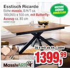 Esstisch Ricardo Angebote von MassivART bei Die Möbelfundgrube Pirmasens für 1.399,99 €