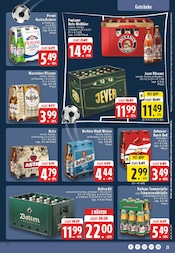 Bier im E center Prospekt in Haan Aktueller E center Prospekt mit Bier, "Aktuelle Angebote", Seite 21