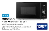 4-in1-Mikrowelle im ALDI SÜD Prospekt 4-in1-Mikrowelle von medion im aktuellen ALDI SÜD Prospekt für 129,00 €