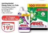 Waschmittel Flüssig, Pulver oder Pods Angebote von Ariel bei GLOBUS Worms für 19,99 €