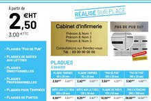 Bureau Vallée Lille - Plaques à graver Promo Plaques à graver dans le catalogue Bureau Vallée "Espace Services" à Lille