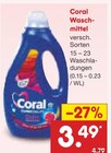 Waschmittel Angebote von Coral bei Netto Marken-Discount Wolfenbüttel für 3,49 €