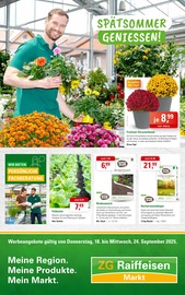 Aktueller ZG Raiffeisen Supermarkt Prospekt in Hüfingen und Umgebung, "SPÄTSOMMER GENIESSEN!" mit 8 Seiten, 18.09.2025 - 24.09.2025