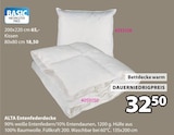 Aktuelles ALTA Entenfederdecke 135x200 cm Angebot bei JYSK in Duisburg ab 18,50 €