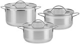 REWE - Edelstahltopf mit Glasdeckel Angebot im Prospekt Edelstahltopf mit Glasdeckel bei REWE im Prospekt "" für 9,99 €