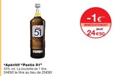 Apéritif - PASTIS 51 en promo chez Monoprix Quimper Quimper à 24,90 €