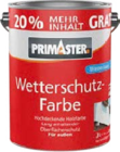 Wetterschutzfarbe im Angebot bei Globus-Baumarkt in Neu-Ulm Wetterschutzfarbe Angebote von Primaster bei Globus-Baumarkt Neu-Ulm für 29,99 €