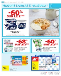 Prix et réduction Yaourt dans le prospectus Carrefour Market en cours Offre Yaourt dans le catalogue Carrefour Market du moment à la page 6