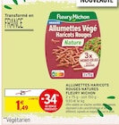 Allumettes Végé Haricots Rouges Nature - FLEURY MICHON en promo chez Intermarché Super Allumettes Végé Haricots Rouges Nature - FLEURY MICHON dans le catalogue Intermarché Super