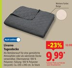 Tagesdecke von Livarno im aktuellen Lidl Prospekt