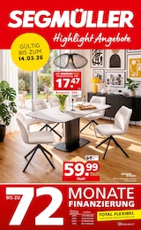 Segmüller Prospekt: "Highlight Angebote", 38 Seiten, 28.02.2026 - 14.03.2026