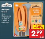 Geflügelwiener im Angebot bei Netto Marken-Discount in Kamp-Lintfort Geflügelwiener Angebote von BORN AUER bei Netto Marken-Discount Kamp-Lintfort für 2,99 €