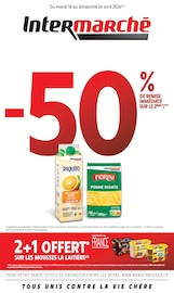 Promos Chocolat dans le catalogue "-50% DE REMISE IMMÉDIATE SUR LE 2ÈME" de Intermarché Contact Chocolat en promo dans le catalogue Intermarché Contact à la page 1