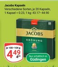 Kapseln von Jacobs für 4,49 € bei GLOBUS im Angebot Kapseln von Jacobs im aktuellen GLOBUS Prospekt