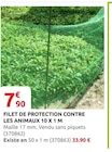 Rural Master Guichainville - Promo Filet de protection contre les animaux Promo Filet de protection contre les animaux à 7,90 € dans le catalogue Rural Master à Guichainville