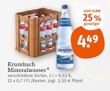 Mineralwasser von Krumbach im aktuellen tegut Prospekt für 4,49 €