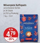 Kaffeepads Angebote von Mövenpick bei V-Markt Augsburg für 4,79 €