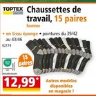 Chaussettes de travail, 15 paires - TOPTEX dans le catalogue Norma