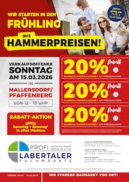 Labertaler Fachmarkt Prospekt "WIR STARTEN IN DEN FRÜHLING mit HAMMERPREISEN!" für Rottenburg, 8 Seiten, 07.03.2026 - 15.03.2026