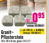 Aktuelles Granit-Pflasterstein Angebot bei Hornbach in Nürnberg ab 0,89 €
