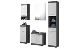 Badmöbel-Set SCHLOONSEE 5 teilig bestehend aus: Hochschrank WBU Spiegel Unterschrank Hängeschrank Schloonsee im aktuellen Höffner Prospekt für 479,00 €