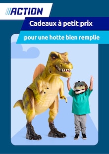 Catalogue Action de la semaine 45, "Cadeaux à petits prix pour une hotte bien remplie", page 1, 03/11/2025 - 30/11/2025 Prospectus Action en cours, "Cadeaux à petits prix pour une hotte bien remplie", page 1 sur 1