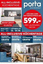 Herd im porta Möbel Prospekt in Rheda-Wiedenbrück Aktueller porta Möbel Prospekt mit Herd, "PORTA KÜCHENWELT", Seite 1