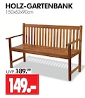 HOLZ-GARTENBANK im Angebot bei Wreesmann in Cottbus HOLZ-GARTENBANK Angebote bei Wreesmann Cottbus für 149,00 €