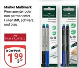 GLOBUS - Marker Multimark permanenter Folienstift Angebot im Prospekt Marker Multimark permanenter Folienstift bei GLOBUS im Prospekt "" für 1,99 €