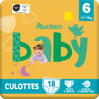 CULOTTES AUCHAN BABY - AUCHAN BABY - Auchan Supermarché à Colmar CULOTTES AUCHAN BABY - AUCHAN BABY en promo chez Auchan Supermarché Colmar à 5,85 €