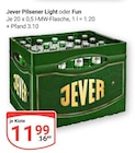 Aktuelle Jever Angebote bei GLOBUS in Braunschweig Aktuelles Pilsener Light Angebot bei GLOBUS in Braunschweig ab 11,99 €